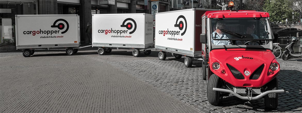 Cargohopper elétrico de Utrecht: Furgão elétrico de entrega ALKE'