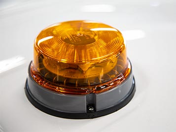 Farol rotativo laranja de LED