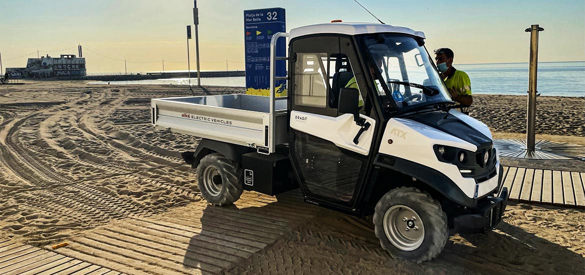 Veículo ecológico para transporte e manutenção de praias