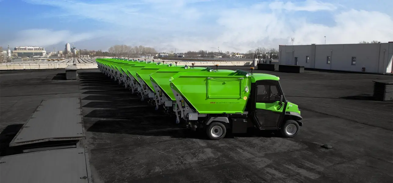 Frota de recolha de lixo elétrica